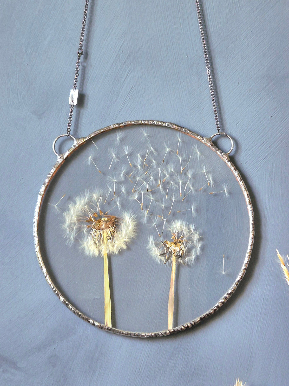 "The Two of Us" Dandelion botanical window decor