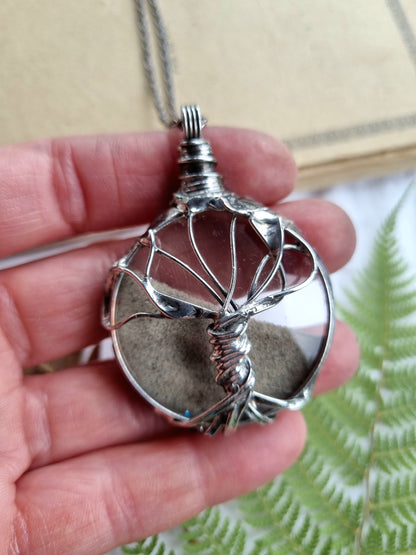 Tree of life necklace, with moving sand.