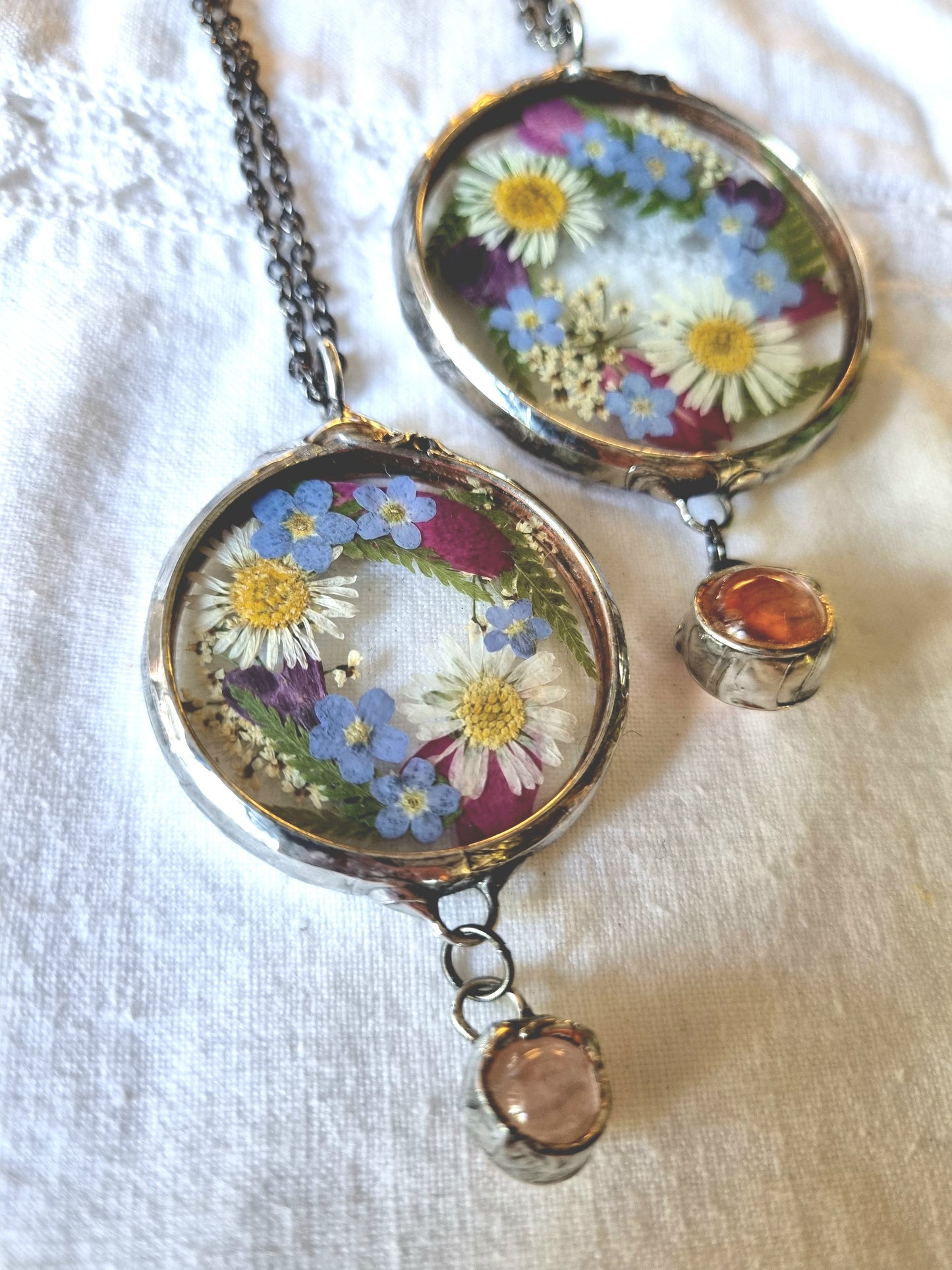 Midsummer necklace, Terrarium necklace.