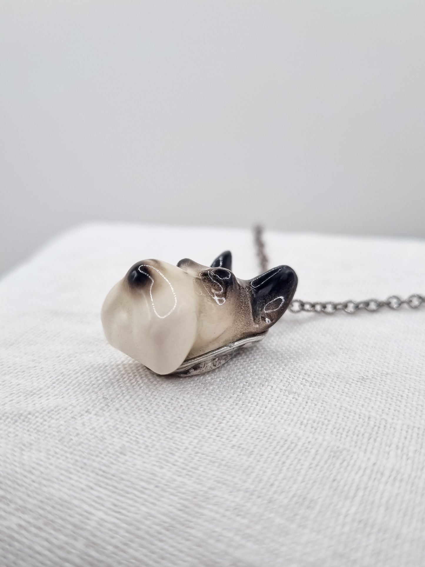 Schnauzer porcelain necklace, small
