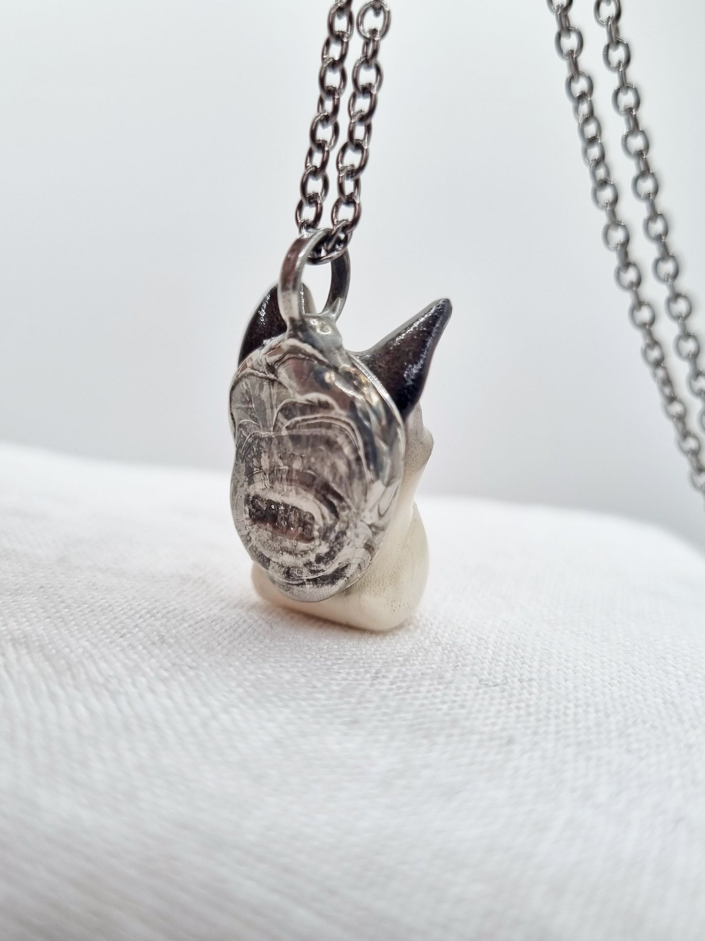 Schnauzer porcelain necklace, small