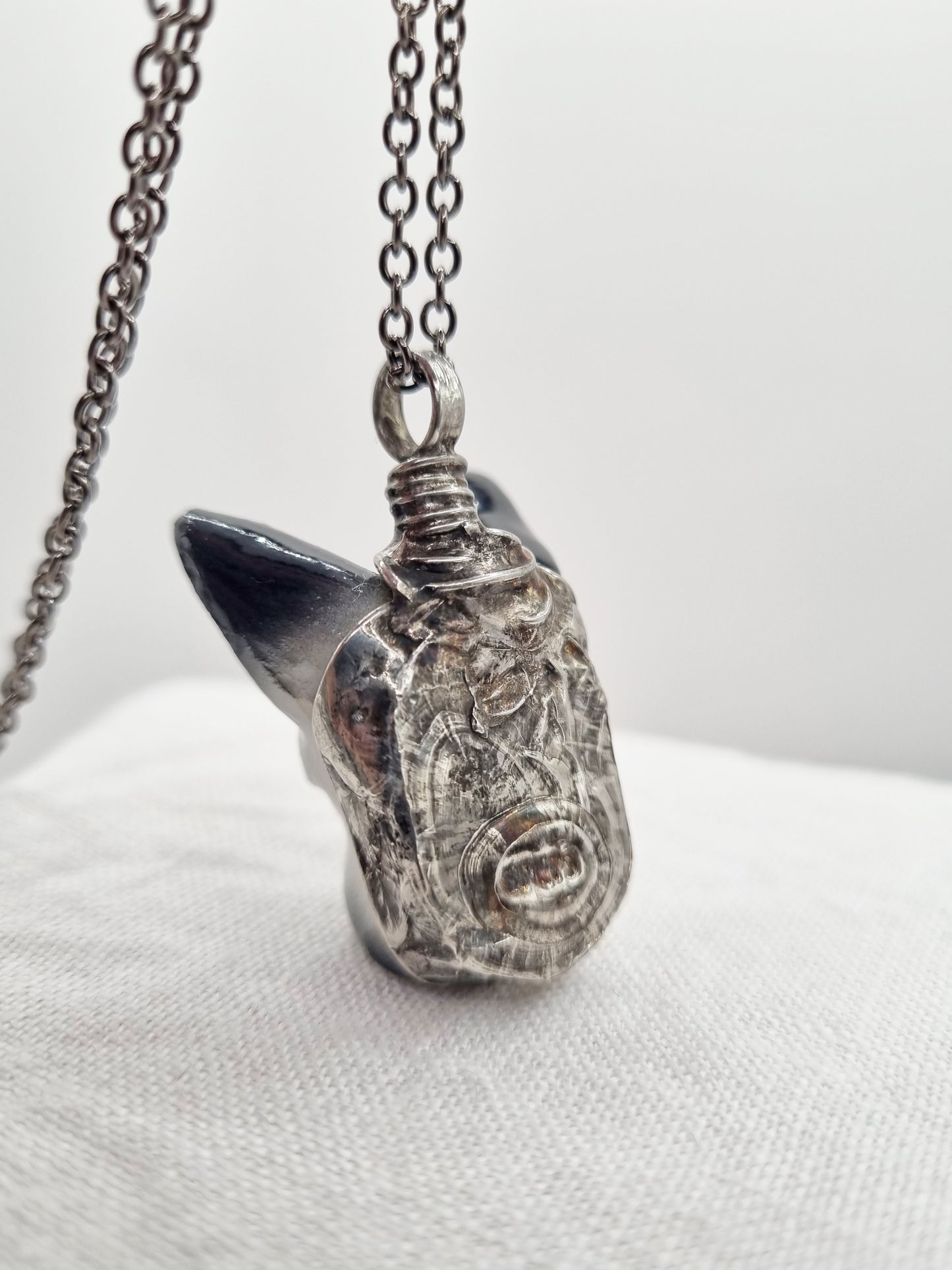 Schnauzer porcelain necklace