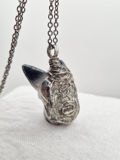 Schnauzer porcelain necklace