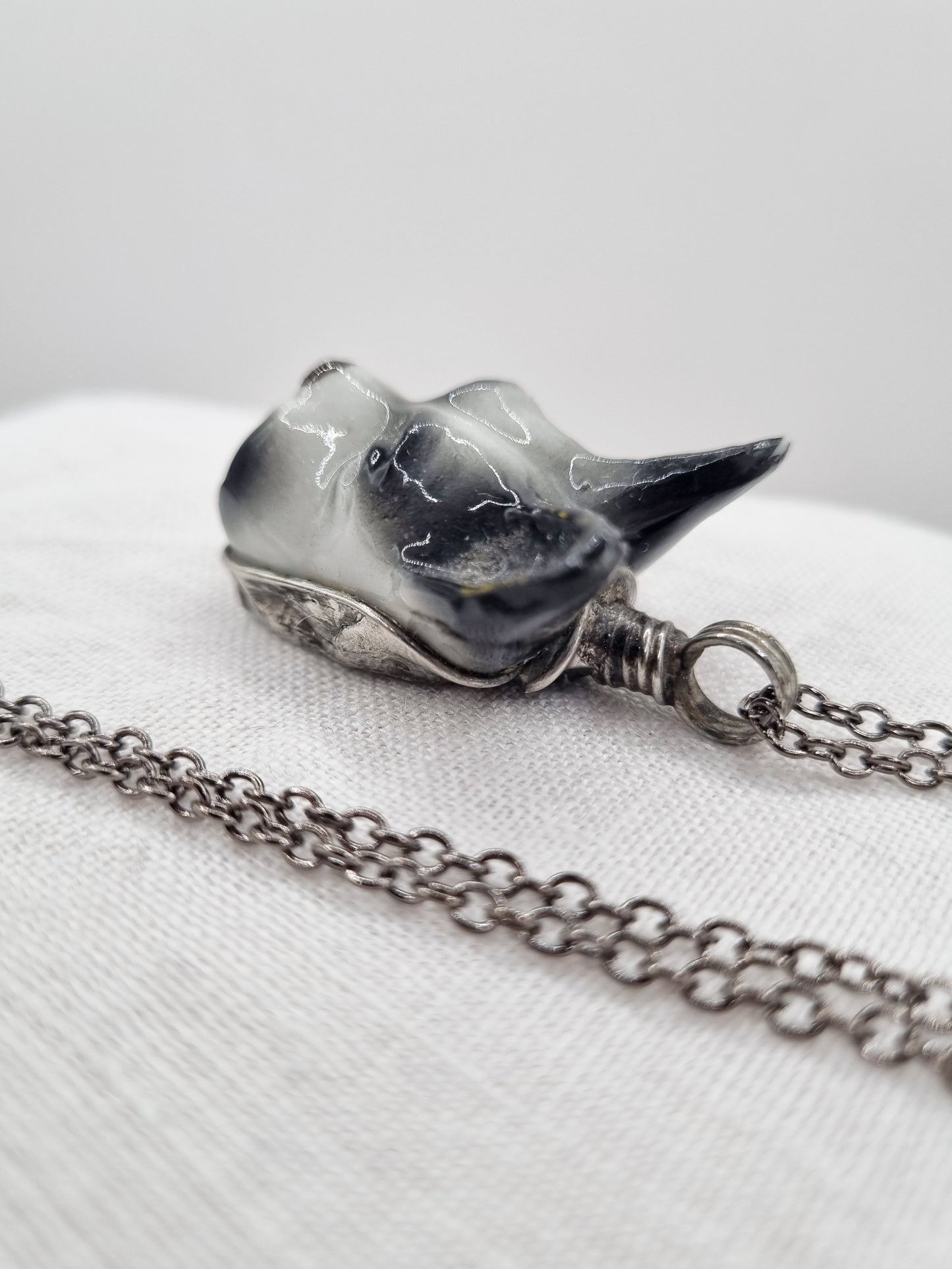 Schnauzer porcelain necklace