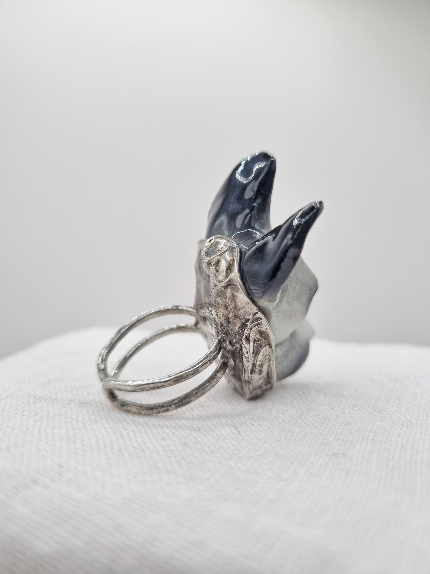 Schnauzer porcelain ring