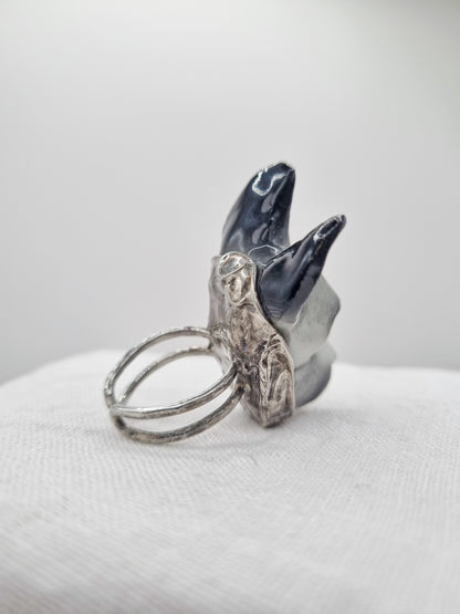 Schnauzer porcelain ring