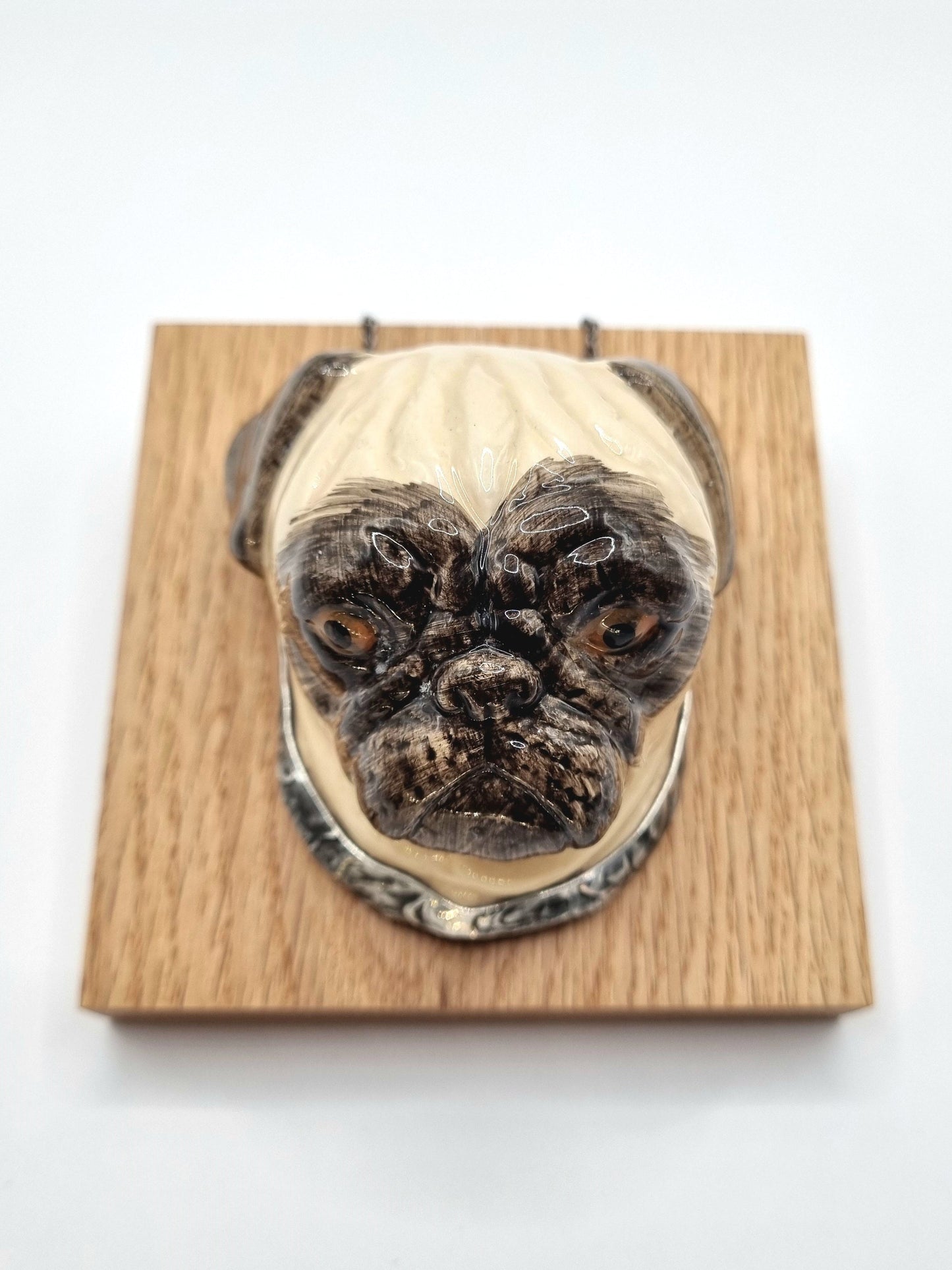 Pug porcelain necklace