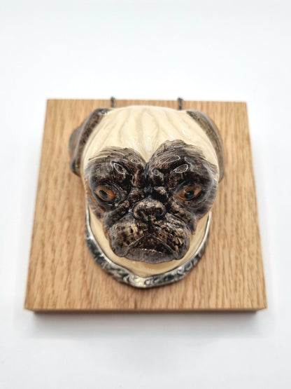 Pug porcelain necklace