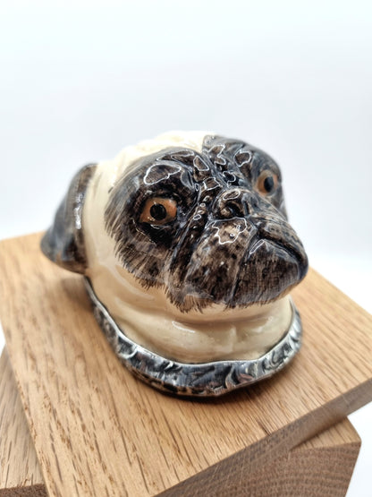 Pug porcelain necklace