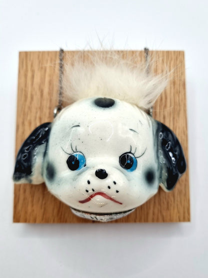 Hairy Dog porcelain necklace