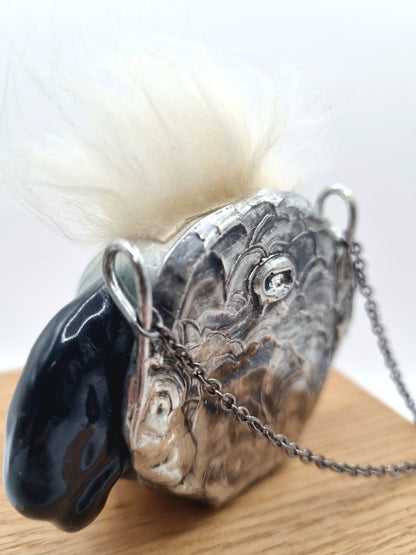 Hairy Dog porcelain necklace