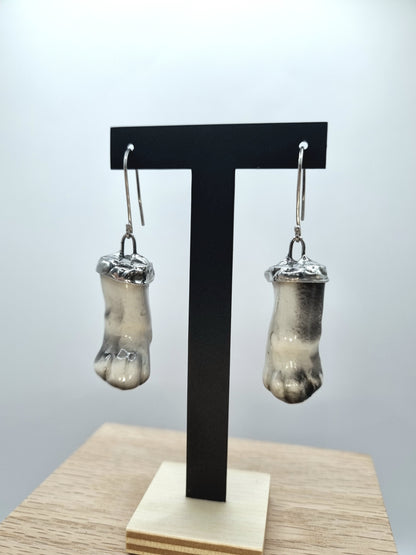 French Bulldog (black) porcelain necklace with earrings