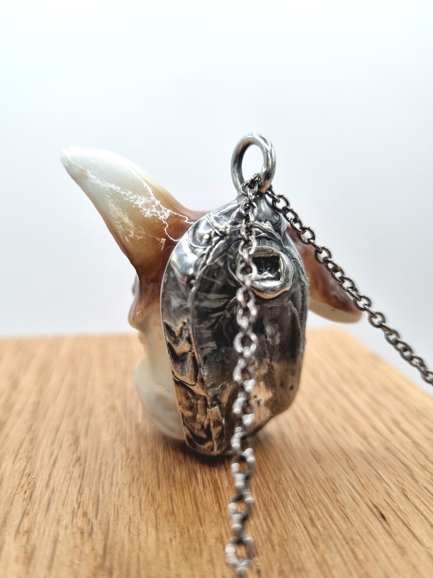 Lovely Dog porcelain necklace