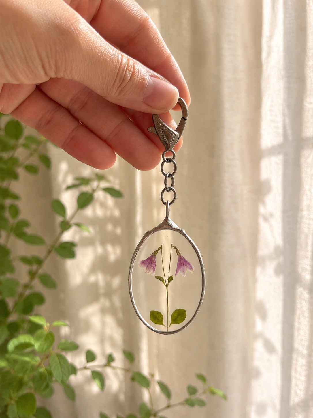 Twinflower Linnea Keychain.