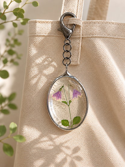 Twinflower Linnea Keychain.
