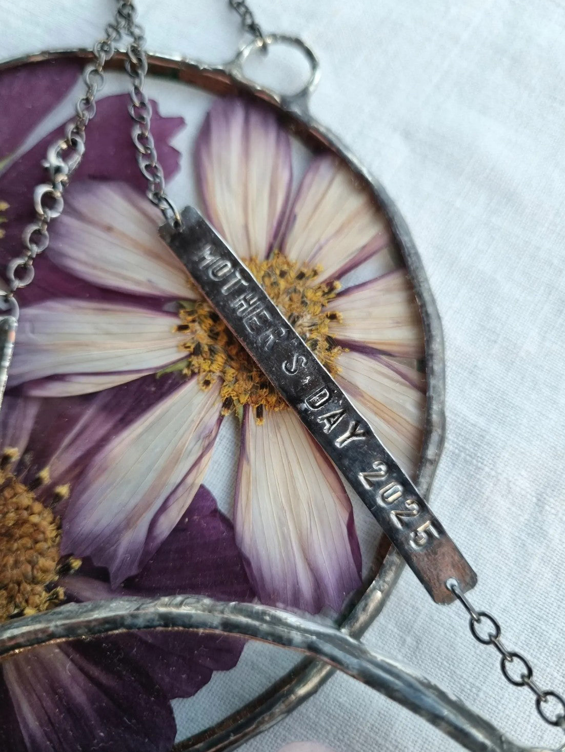 Mother's Day, wall hanging, Anemone, Cosmos or Queen Anne's lace Terrarium decor.